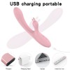 Premium Pink Silicone USB Rabbit Vibrator For Women
